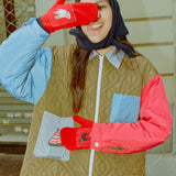 Mittens - Red / Navy