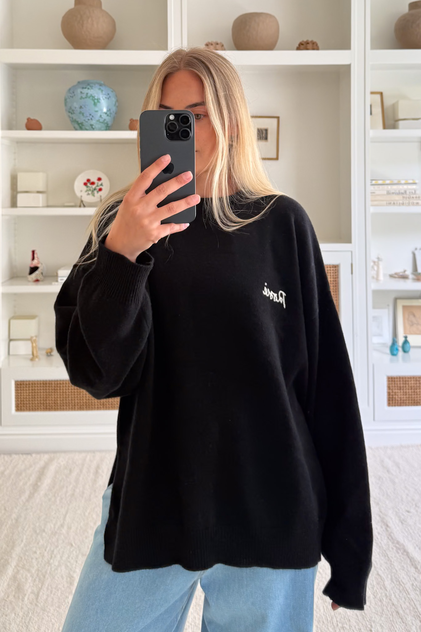 Lucie Cashmere Sweater - Black