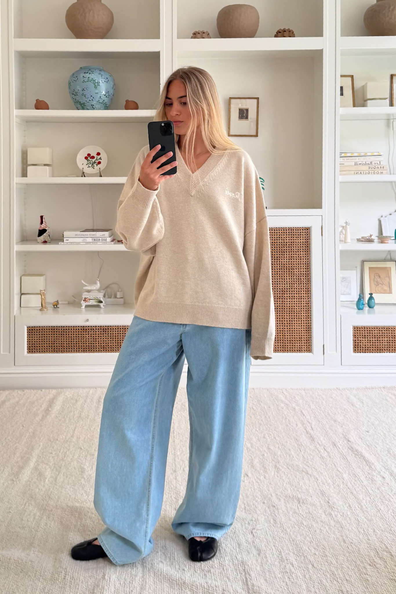 Blake Cashmere Sweater - Beige