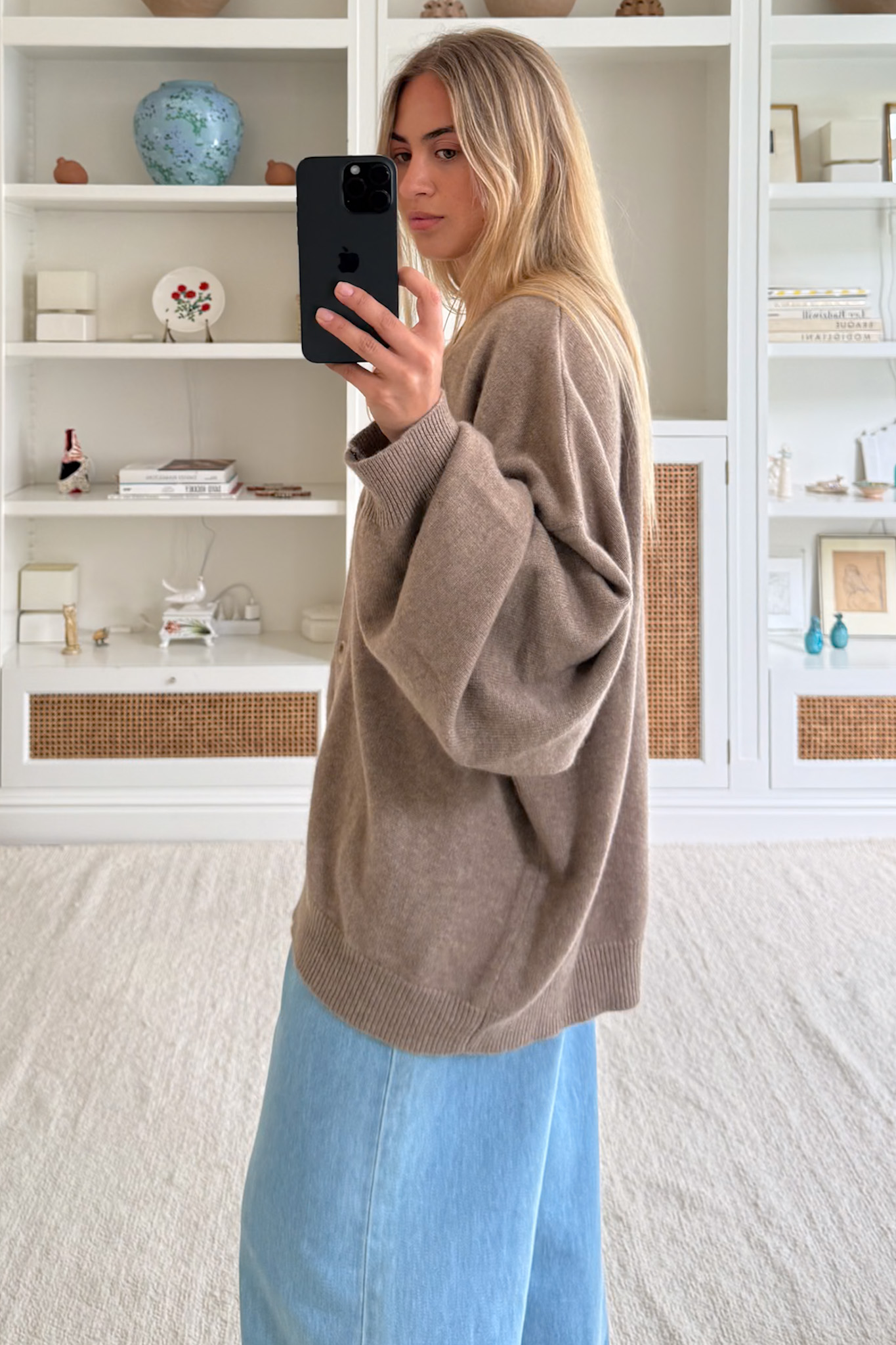 Topanga Cashmere Cardigan - Brown