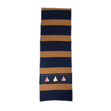 Scarf - Navy / Brown