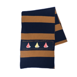 Scarf - Navy / Brown