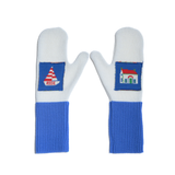 Mittens - Blue / White